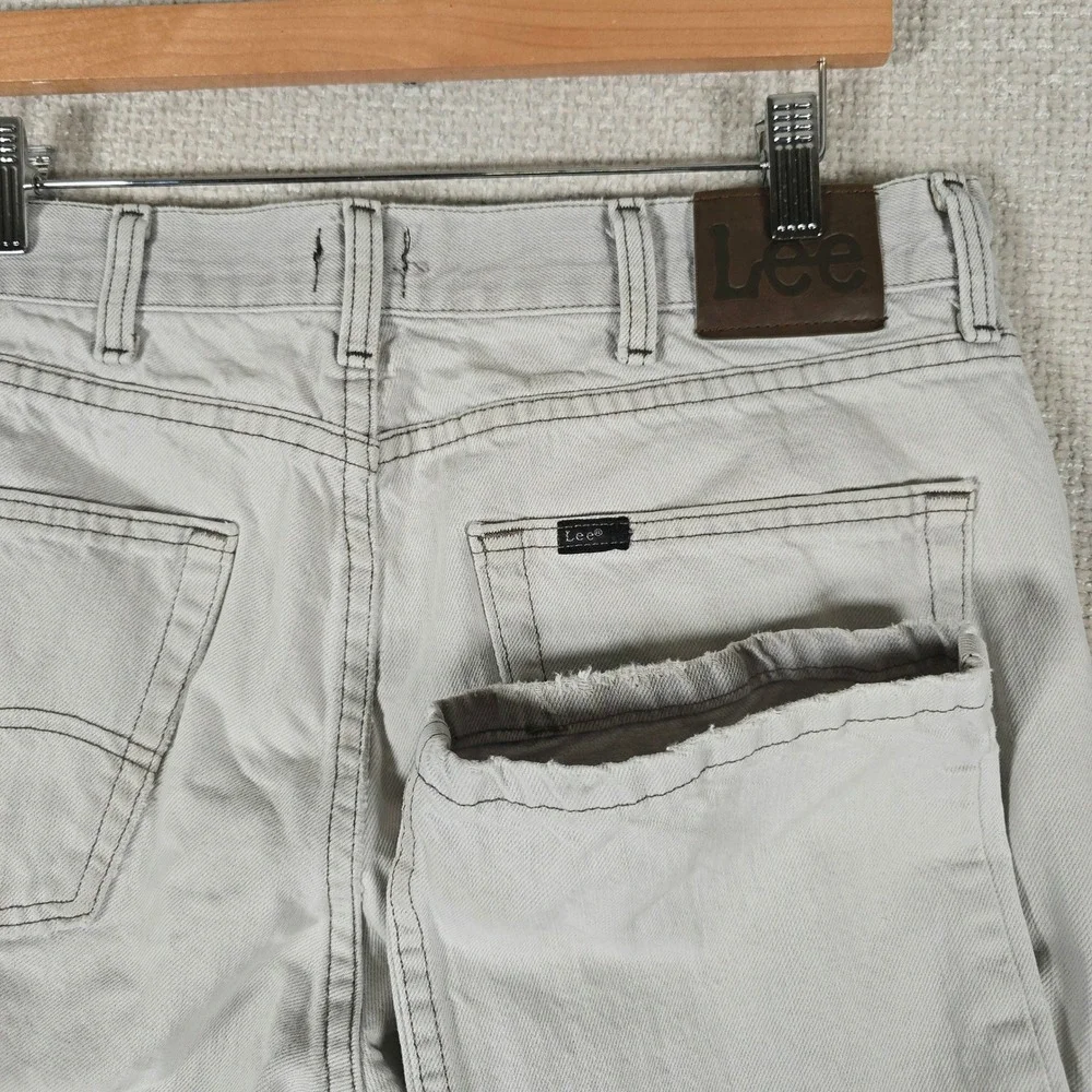 Lee Mens Regular Fit Straight Leg Gray Cotton Denim Jeans 34x29‎ JIM-M313-018
